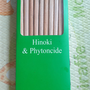 히노끼 편백나무 젓가락 10벌