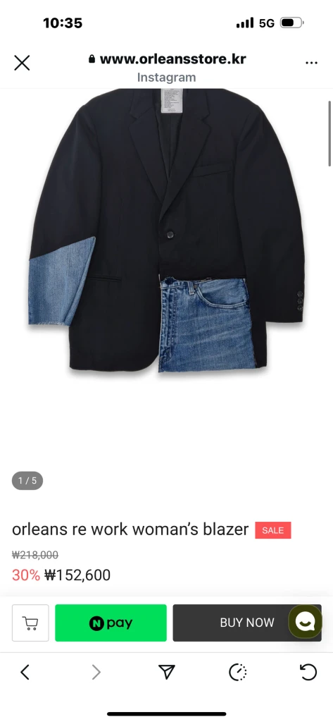 Orleans store리워크 블레이저 2size 이미지