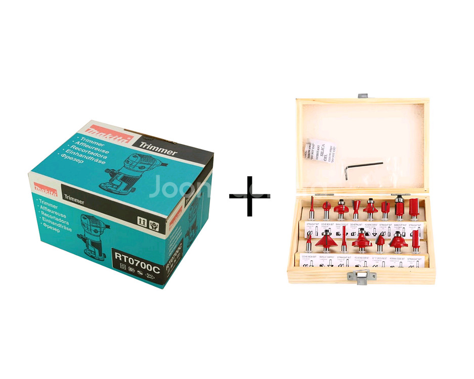 마끼다 트리머 RT0700C + 날 15 세트--0