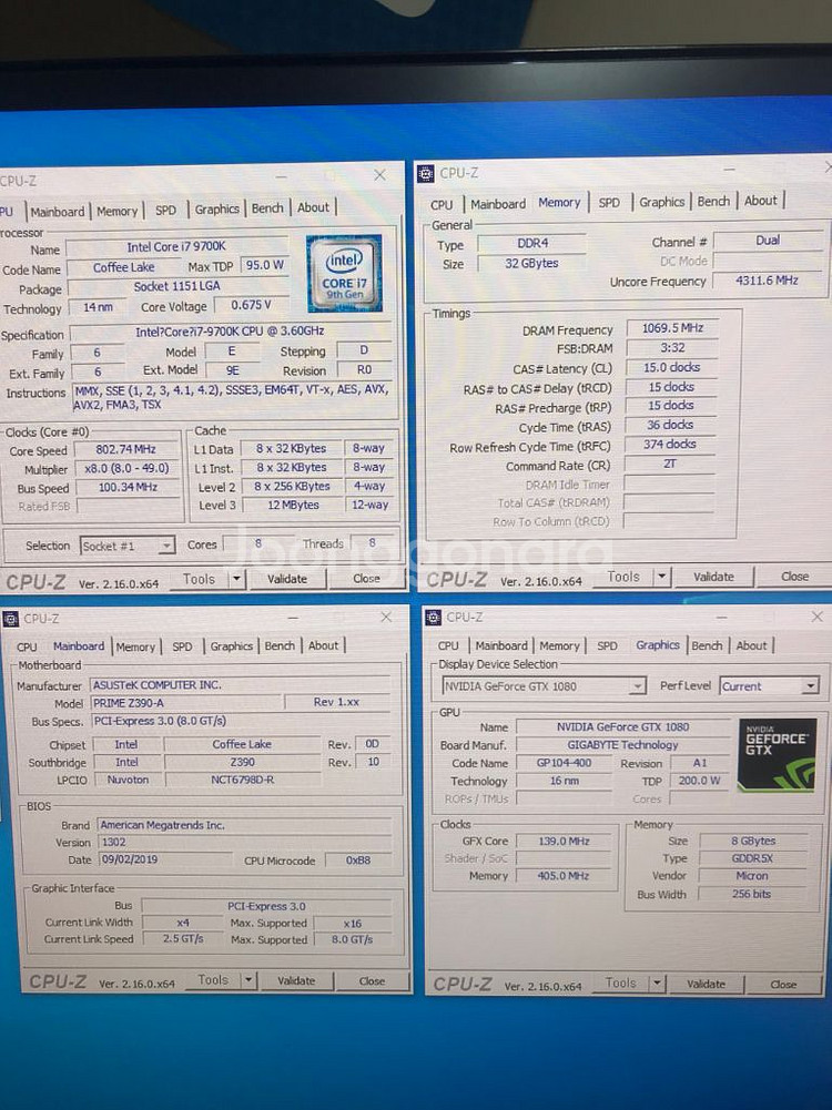 게이밍 컴퓨터 ( i7 9700k, 32G )--3