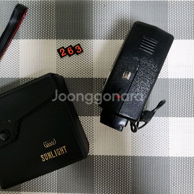 썬라이트 SL 200 스트로브 플래시 케이스포함--2