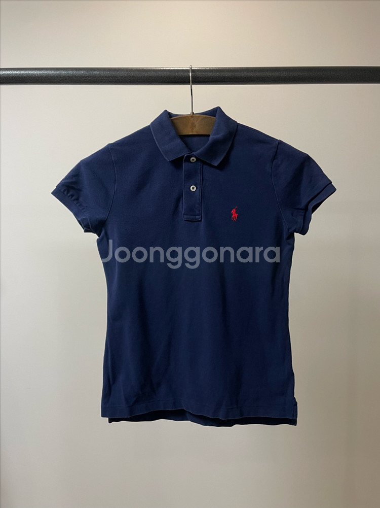 폴로 랄프로렌 스키니 폴로 여성 네이비 반팔 카라티--0