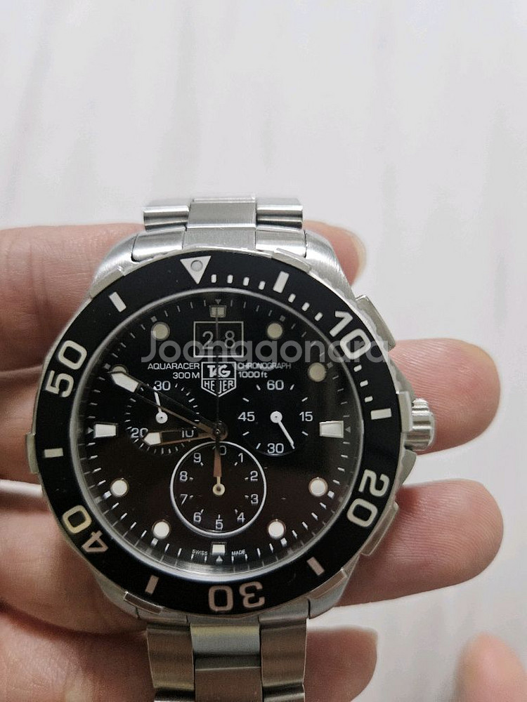 (급)태그호이어 아쿠아레이서 크로노 41mm 박스포함--1