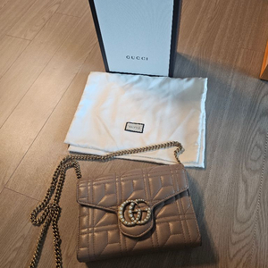 구찌 마몽 진주 미니 체인백