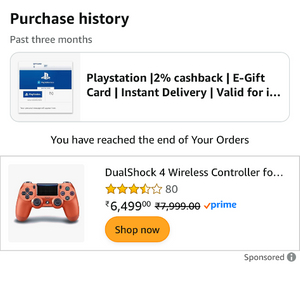 인도 플레이스테이션 기프트카드 2000루피 판매합니다.