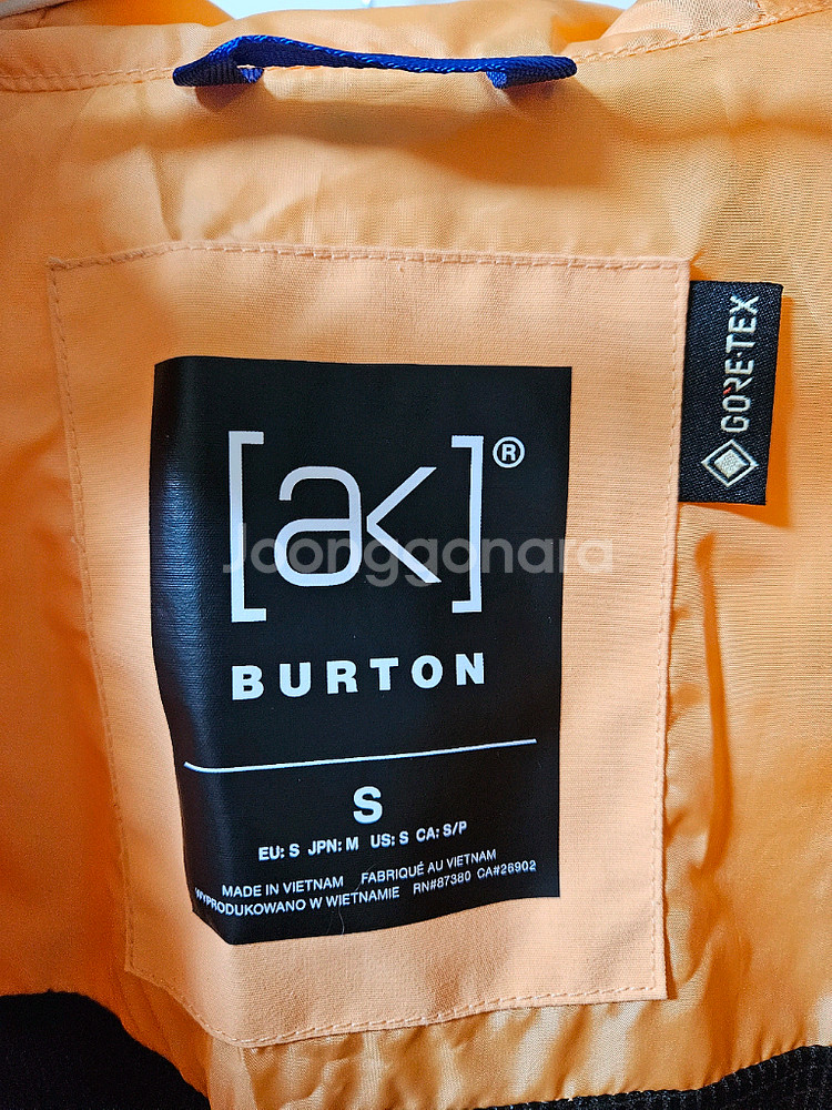 Burton AK Cyclic 고어텍스 2L 자켓 S--1