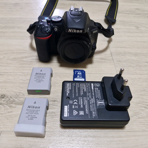 니콘 D5600 카메라, 배터리, 충전기, SD카드