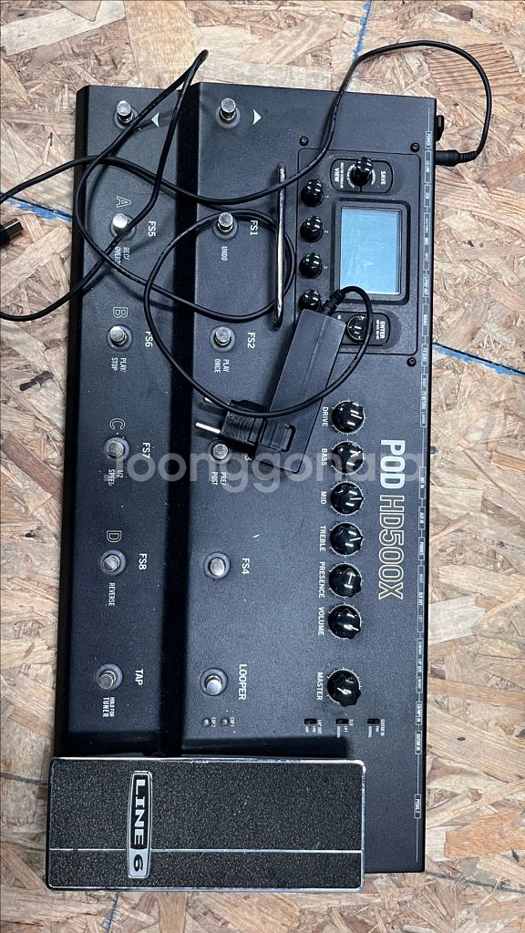 Line6 POD HD500X 하드케이스 포함--1