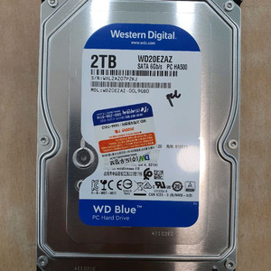 사용시간 적은 WD Blue 2TB 데스크탑 HDD