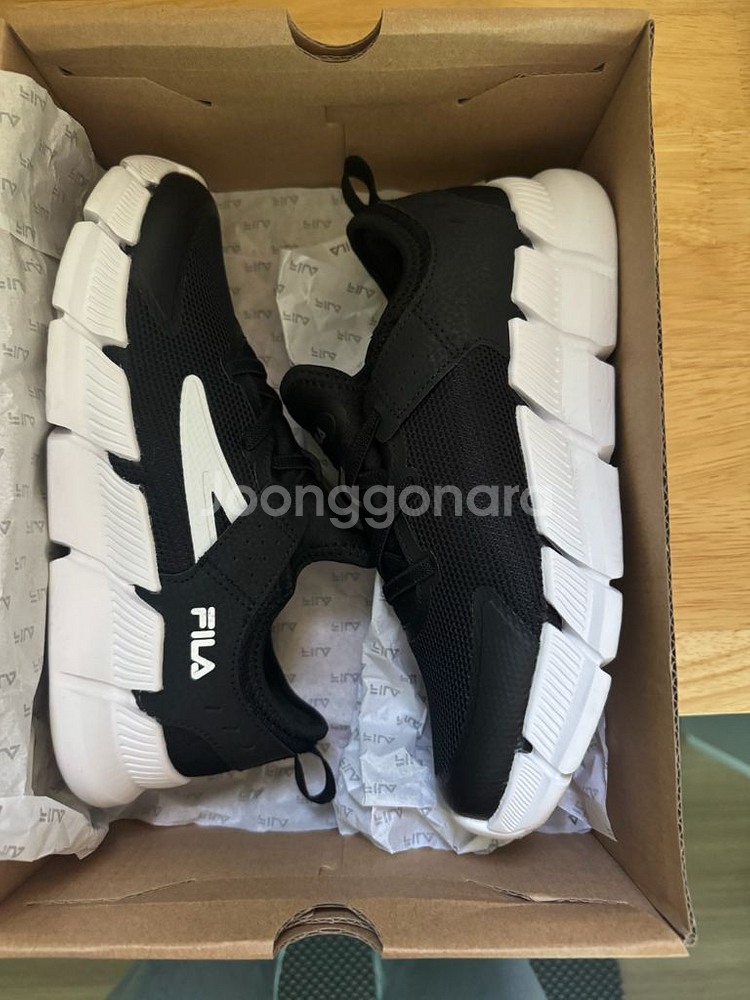 휠라 피어플렉스 키즈 검정색 230mm--4