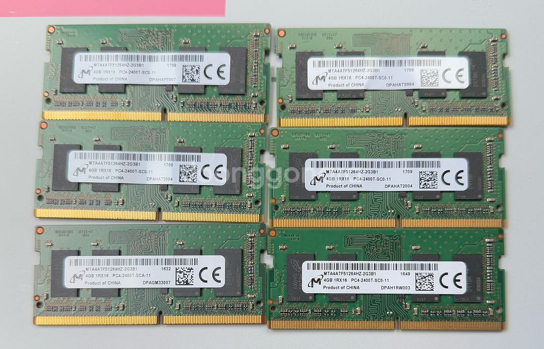 노트북용 램 판매 (DDR4, DDR3)--4