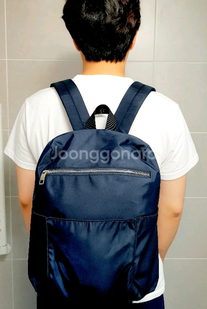 네이비 백팩--0