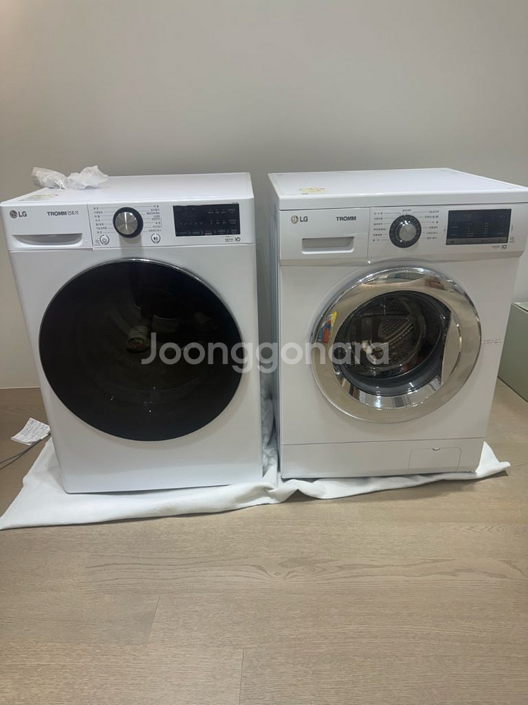 24년형 LG 트롬 세탁기 9kg , 건조기 10kg--0