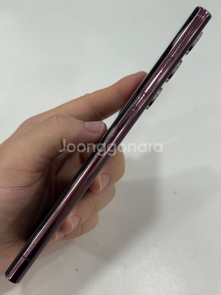 갤럭시S22울트라 256GB 버건디 가성비폰 23만원--2