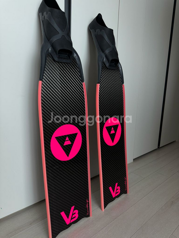 알케미 V3-30 프리다이빙 핀 카본 롱핀 오리발 +--0