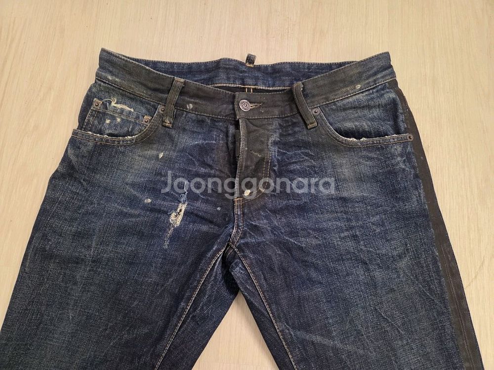 48 디스퀘어드 오일 디스진 청바지--1