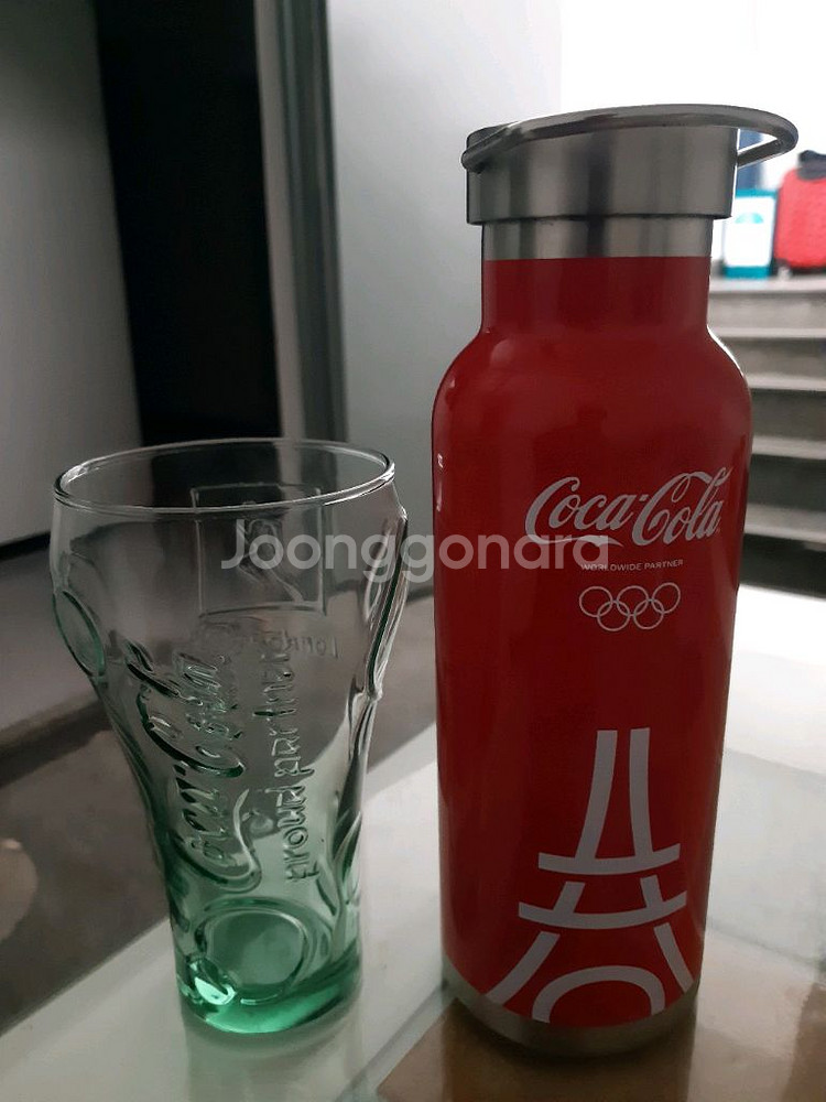 런던파리 올림픽 콜라보 잔과 텀블러 일괄--1