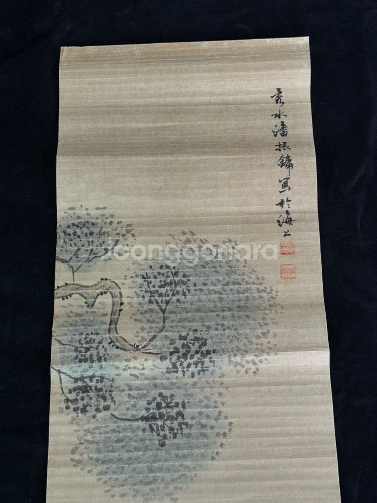 [골동품/고화] 청대 화가 판전융의 미인도 그림(3)--3
