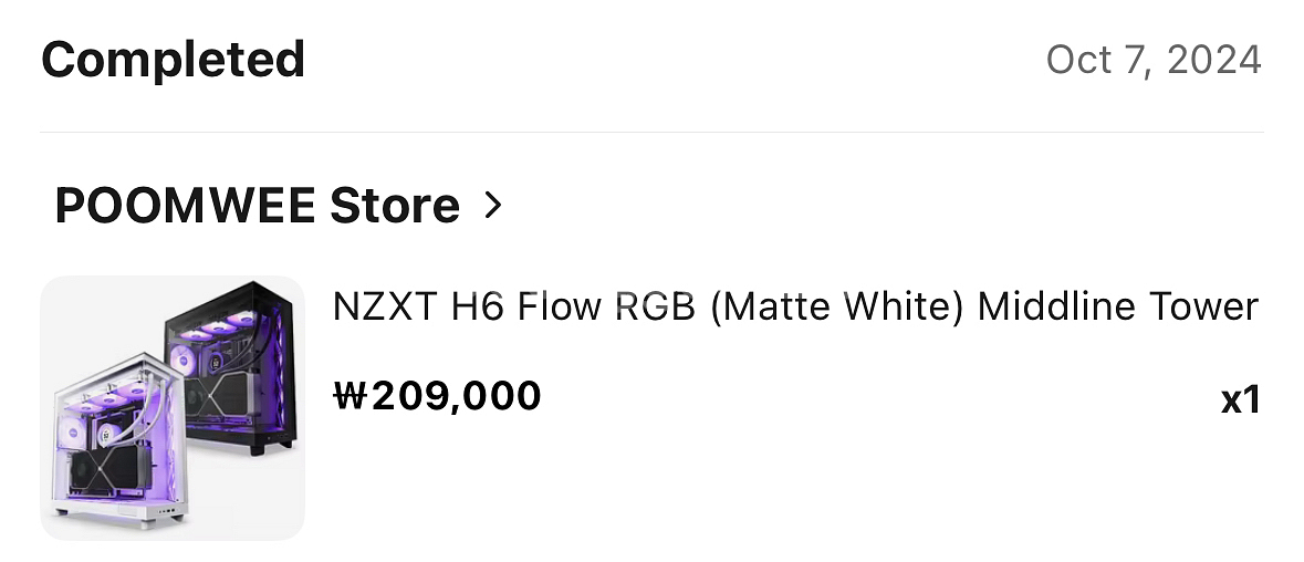 NZXT H6 RGB 케이스--9