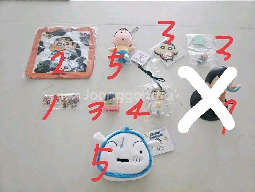 짱구 맹구 키링 파우치 피규어 수건 굿즈 등 팝니다--0