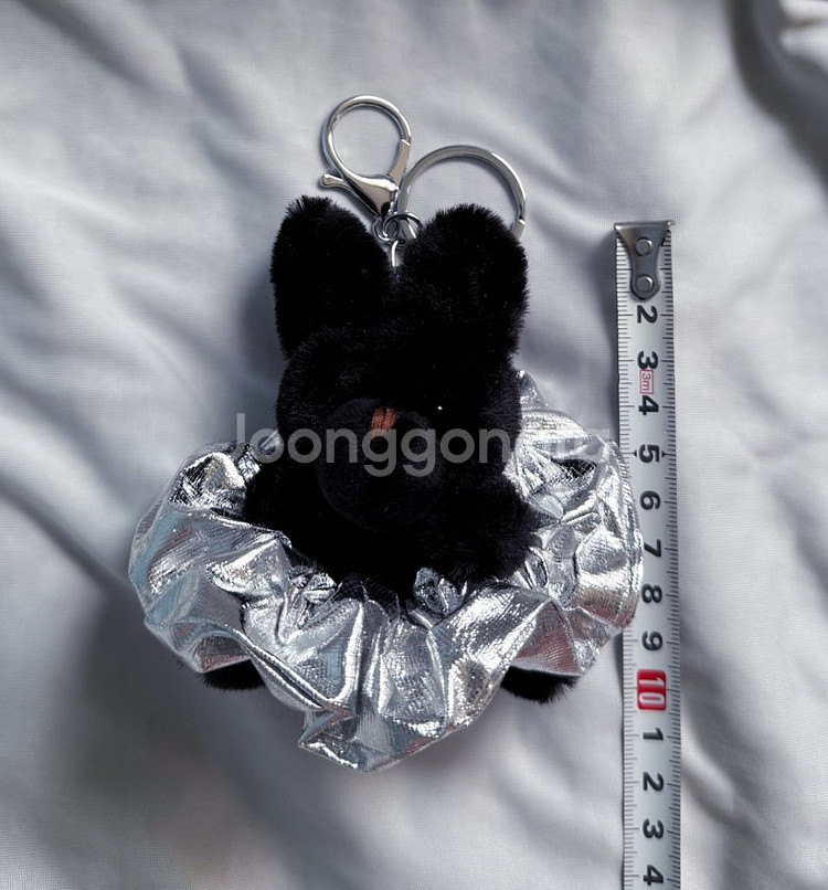 새상품/반택)검정 토끼 키링(곱창밴드 분리사용 가능)--2