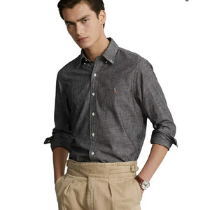 폴로 샴브레이클래식핏 블랙 L 팝니다