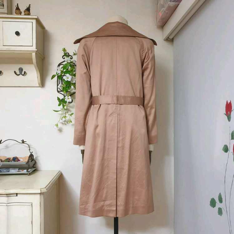 드리스반노튼 로즈골드 와이드라펠 트렌치--7