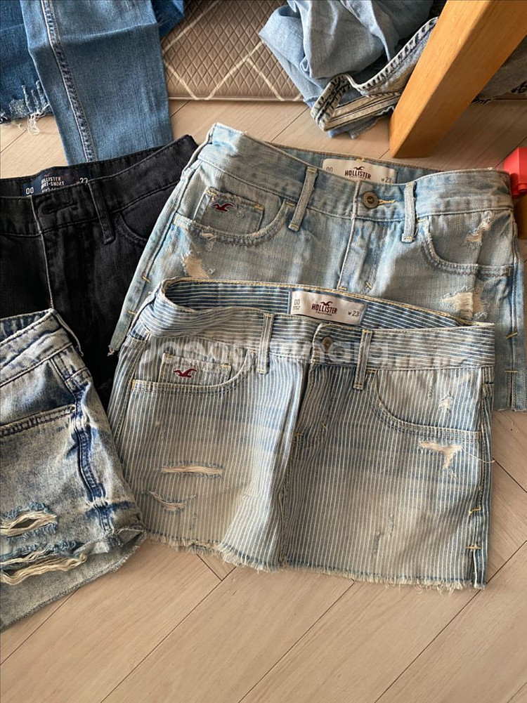 아베크롬비 홀리스터 탑샵 청바지 청치마 반바지등..--2