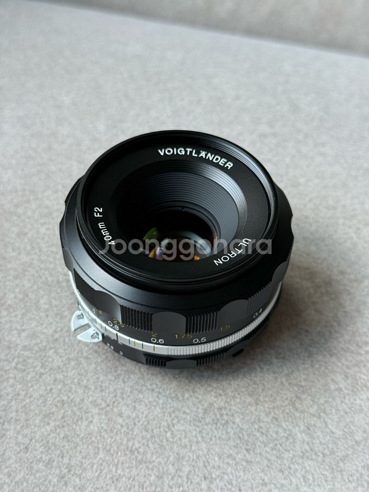보이그랜더 울트론 40mm 민트급 니콘F마운트--4