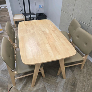 원목테이블의자4개세트