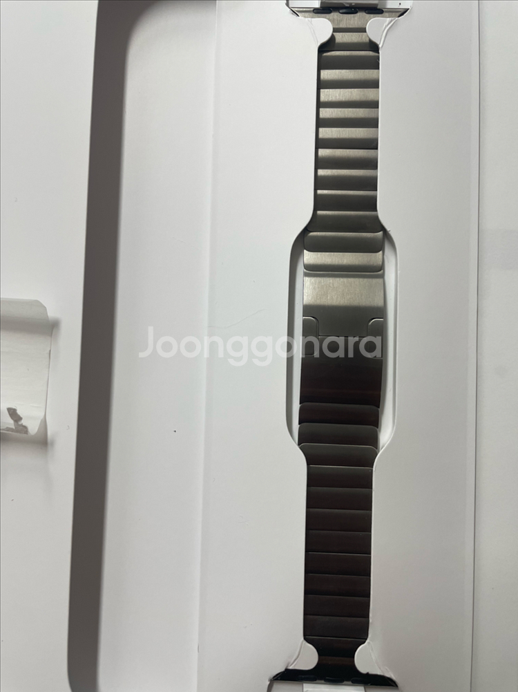 애플워치 링크브레이슬릿 실버 내추럴 슬레이트 46mm--0
