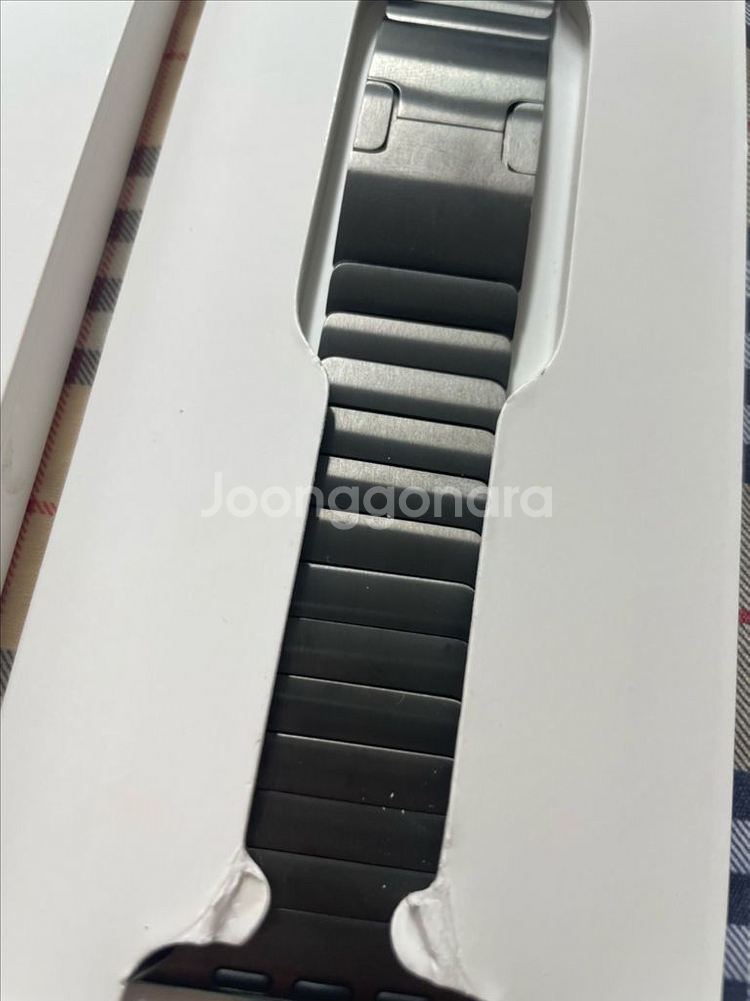 애플워치 링크브레이슬릿 실버 내추럴 슬레이트 46mm--7