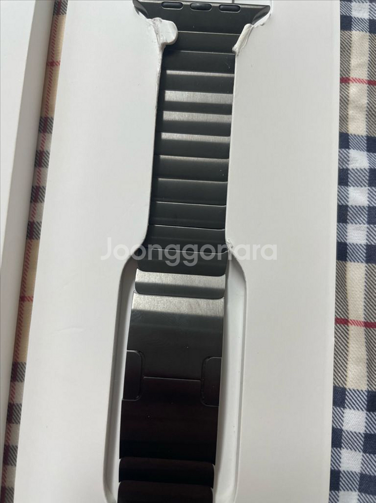 애플워치 링크브레이슬릿 실버 내추럴 슬레이트 46mm--8
