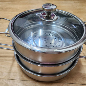 3단 찜전골 냄비 세트 새거 입니다