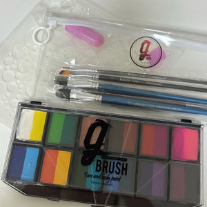 메이크업 아쿠아팔레트 브러쉬 스텐실 일괄 판매