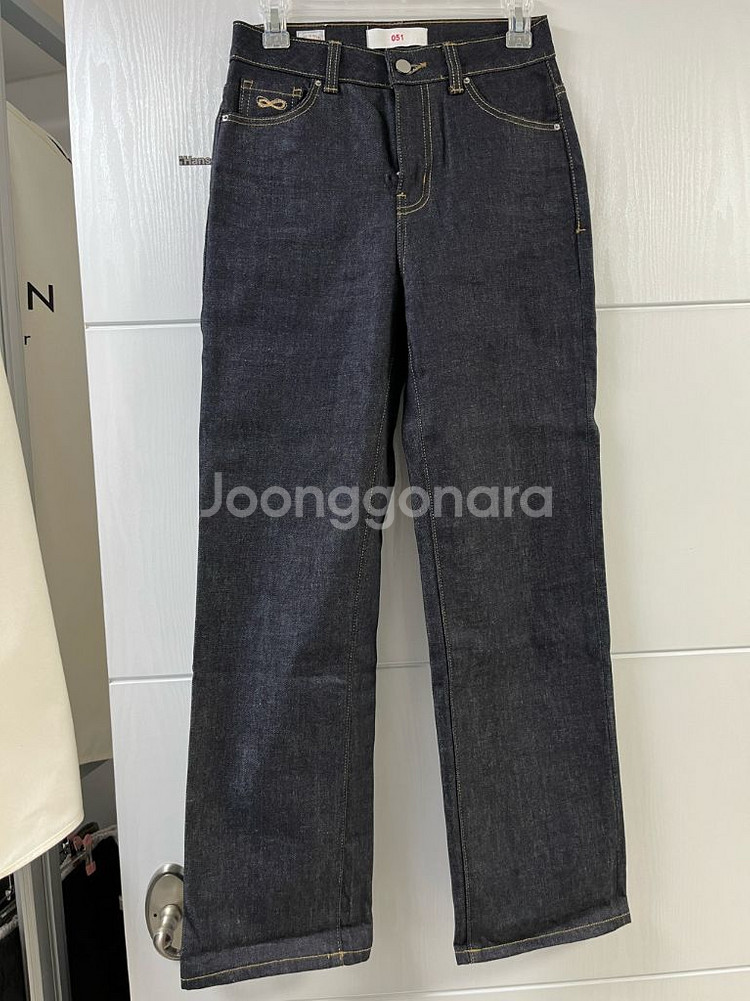 (S) PLAC진 로그051 일자 생지 데님 청바지--3
