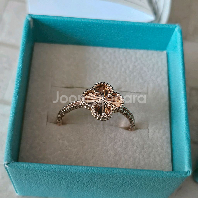 14K 클로버 꽃반지--0