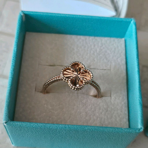 14K 클로버 꽃반지