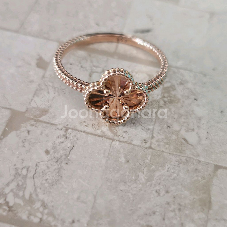14K 클로버 꽃반지--1