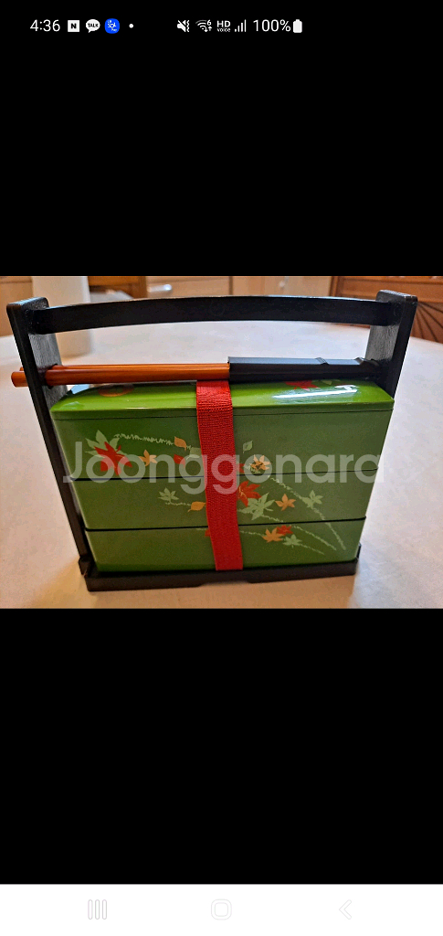 일본식 도시락통 세트(초록색)--0