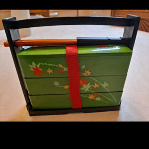 일본식 도시락통 세트(초록색)