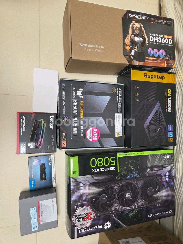 9800x3d, b850m wifi, 5080 팬텀pc--3