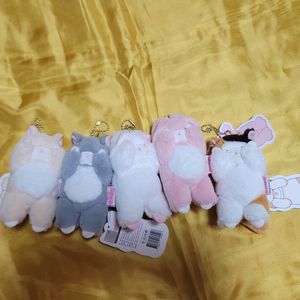 부끄럽냥, 부끄러버 고양이, 토끼 인형
