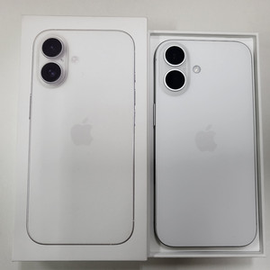 자급제 아이폰16 256기가 화이트 256GB 100%