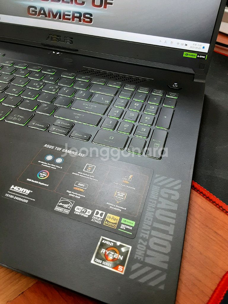 ASUS RTX4050 게이밍노트북 17.3 대화면--1