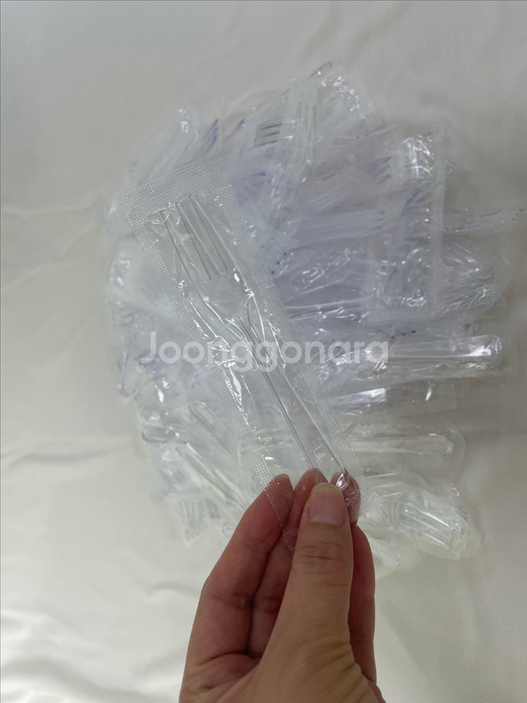 일회용포크 개별포장 12cm (새상품)--0