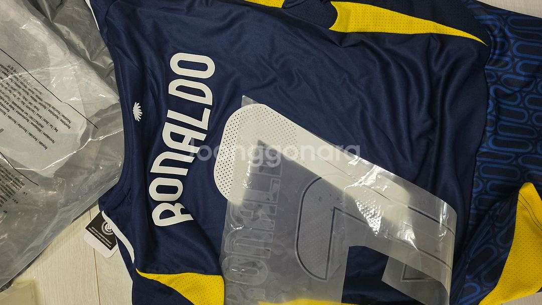 OEM 호날두 알나스르 유니폼 s사이즈(새재품)--4