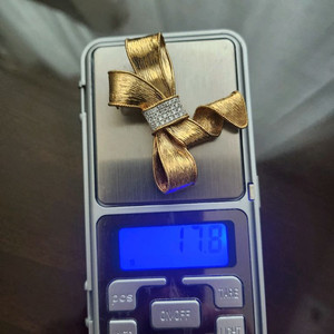 18k 천연다이아 브롯치 겸 펜던트