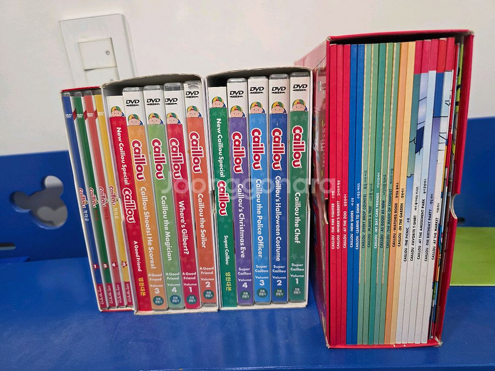 까이유 한영 듀얼스토리북 & dvd세트 영한대본포함--0