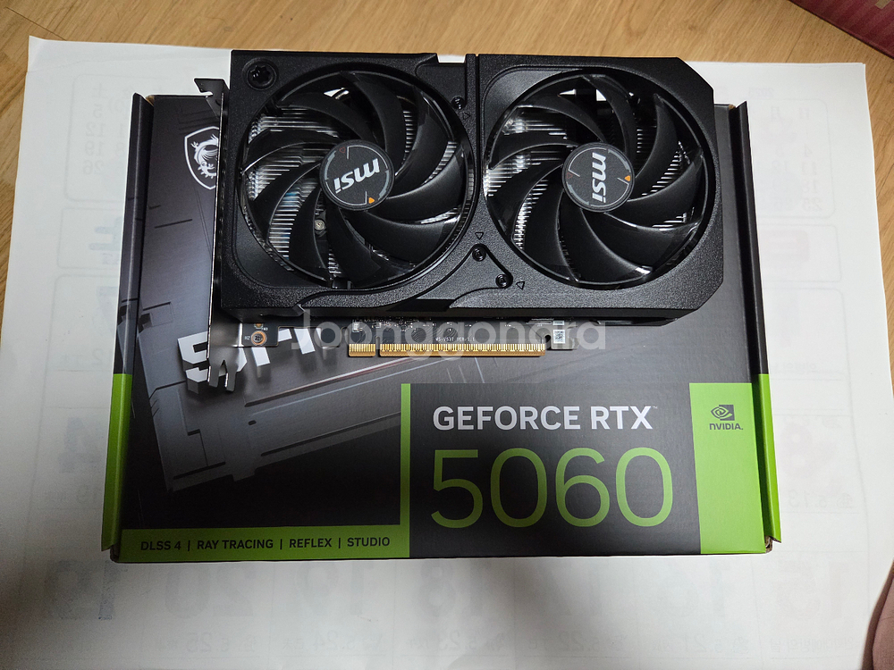 MSI RTX 5060 쉐도우 팝니다.--0